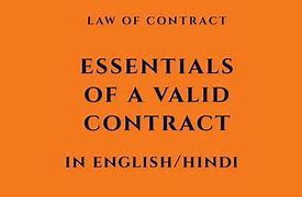 Image result for Make a Picture of Essential Elements of a Valid Contract