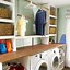 Image result for Laundry Room Shelf with Hanging Rod