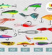Image result for Fishing Lure Art SVG
