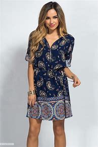 Image result for Navy Blue Tunic Dress