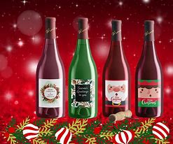 Image result for Christmas Wine Labels
