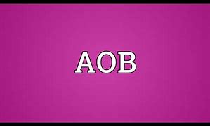 Image result for Acronym AOB