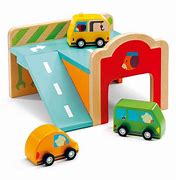 Image result for Mini Wooden Garage Toys
