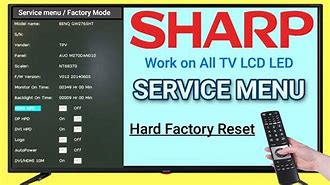 Image result for Sharp TV LC C5277un Factory Menu