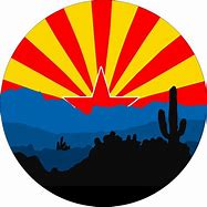 Image result for Arizona Flag with Desert Inside