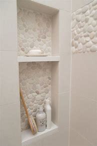 Image result for Shower Shelf Decorative Tile
