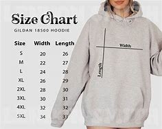 Image result for Gildan Hoodie Size Chart