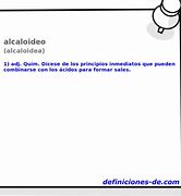 Image result for alcaloideo