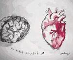 Image result for Heart and Brain Love Memes