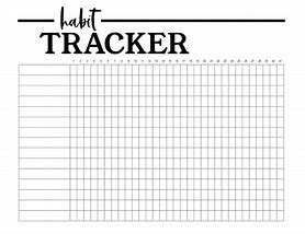 Image result for Free 30-Day Habit Tracker Printable