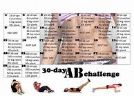 Image result for 30-Day AB Workout Challenge Printable