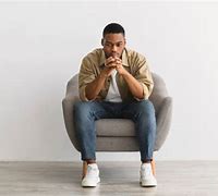 Image result for Man Sitting in Chair Thinking