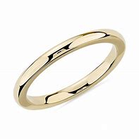 Image result for 2Mm Yellow Gold Ring