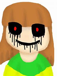 Image result for Chara Scary Face