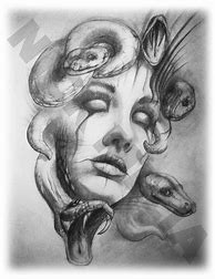 Image result for Gothic Medusa Drawings