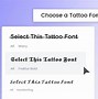 Image result for Font Generator for Tattoo