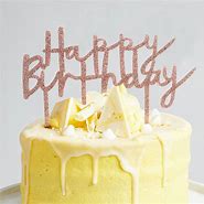 Image result for Rose Gold Cake Topper Happy Birthday