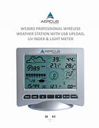 Image result for Aercus Professional Weather Station Ws3083