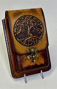 Image result for Handmade Leather Cell Phone Case