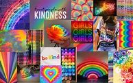 Image result for Aesthetic Collage Desktop Wallpaper Rainbow