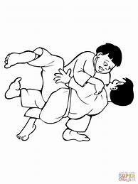 Image result for Judo Coloring Pages