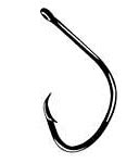 Image result for Black and White Fishing Hook