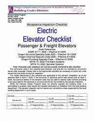 Image result for Elevator Preventive Maintenance Checklist