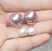 Image result for Double Pearl Earrings