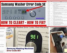 Image result for Samsung Washer Error Codes