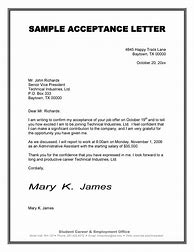 Image result for Sample Job Offer Acceptance Letter
