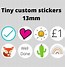 Image result for Sticker Showing Small Size