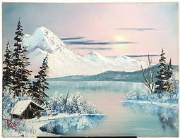 Image result for Best Bob Ross Winter Painting