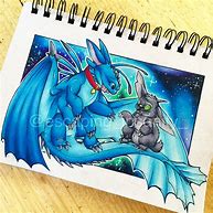 Image result for Sketches of Toothless and Stitch