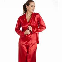 Image result for Ladies Red Silk Pajamas
