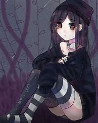 Image result for goth anime girls art
