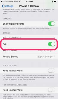 Image result for iPhone 7 Camera Settings