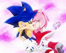 Image result for Sonic and Amy Hugging