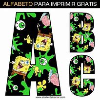 Image result for Spongebob Alphabet Sticker