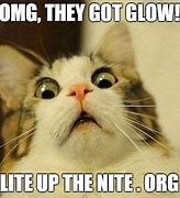 Image result for Glow Cat Meme