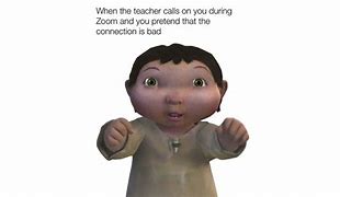 Image result for Zoom Face Up Meme