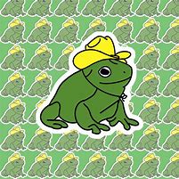 Image result for Cowboy Hat Frog Sticker
