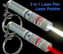 Image result for Laser Pointer Pen Keychain Flashlight