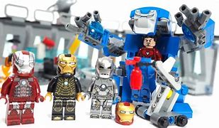 Image result for LEGO Endgame Iron Man Blue Armor