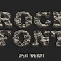 Image result for Font That Looks Like Rocks