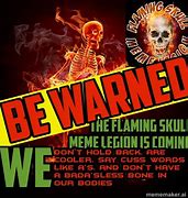 Image result for Flaming Skeleton Meme