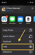 Image result for How to Hide Photos On iPhone