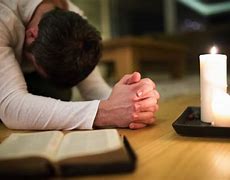 Image result for Someone Praying with a Bible