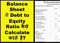 Image result for Equity Debt Balance Sheet