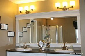 Image result for Bathroom Mirror Frame Molding