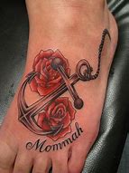 Image result for Anchor Rose Tattoo Designs